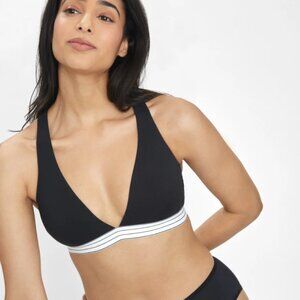 NWT Lively The Cross Back Bralette, Jet Black, L